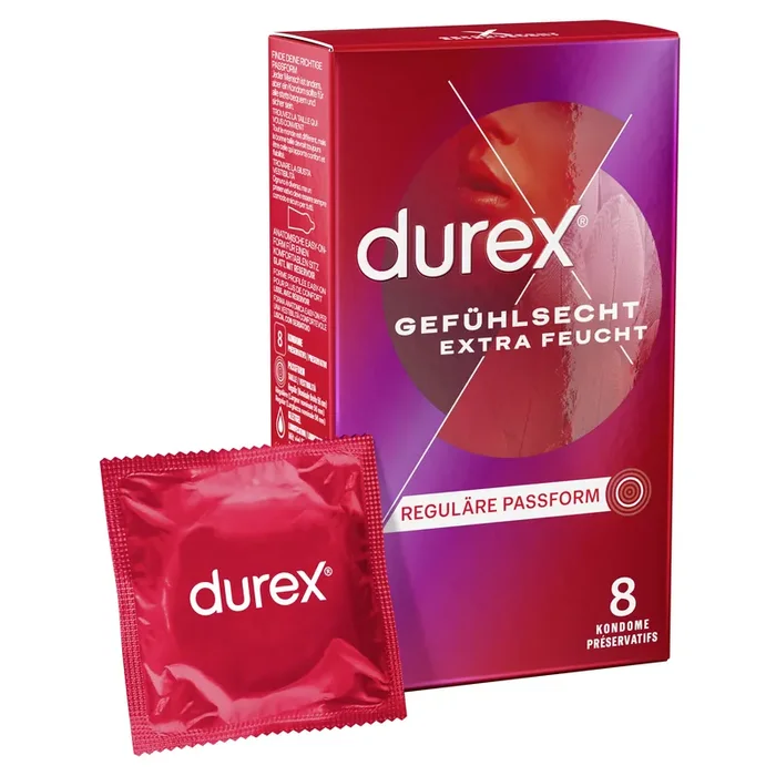 Durex Gefühlsecht Extra Feucht – 8 Stk