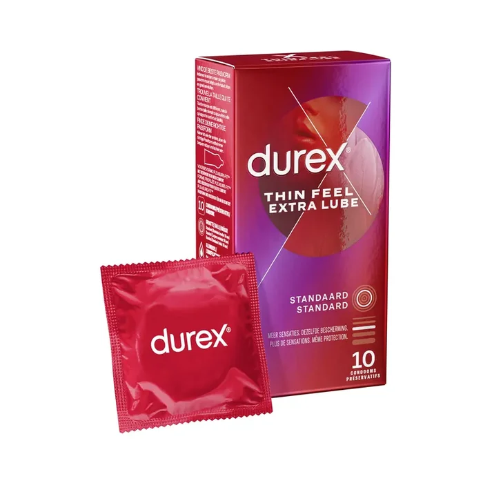 Durex Thin Gefühlsecht Extra feucht – 10 Kondome