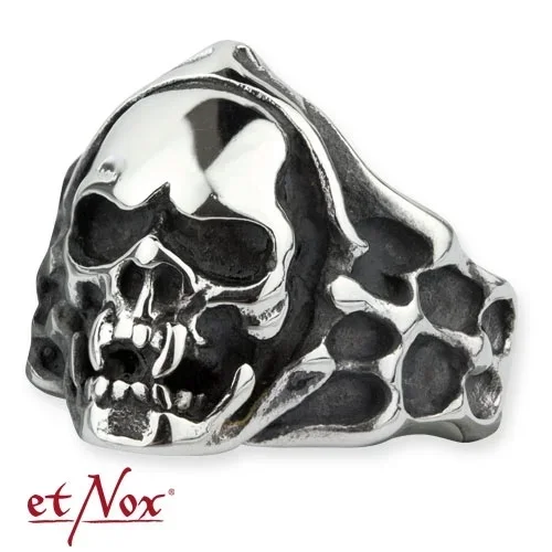 Edelstahlring ‚Mummy Skull‘