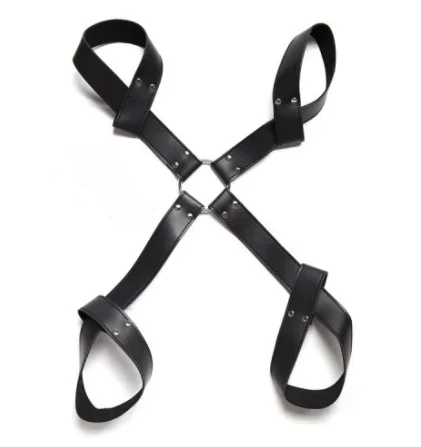 Einteiliges Bondage Fessel-Set aus Kunstleder