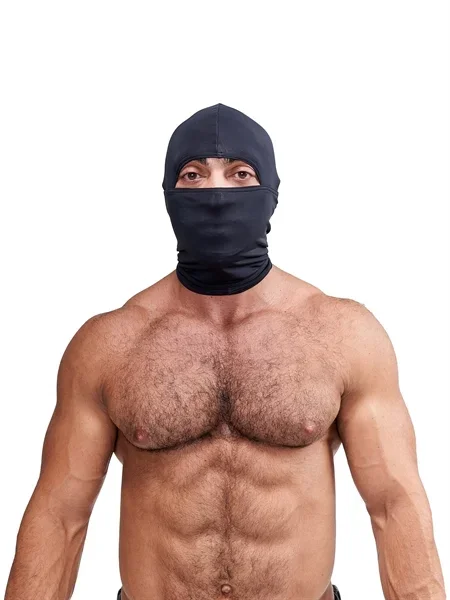 Elasthan Maske schwarz