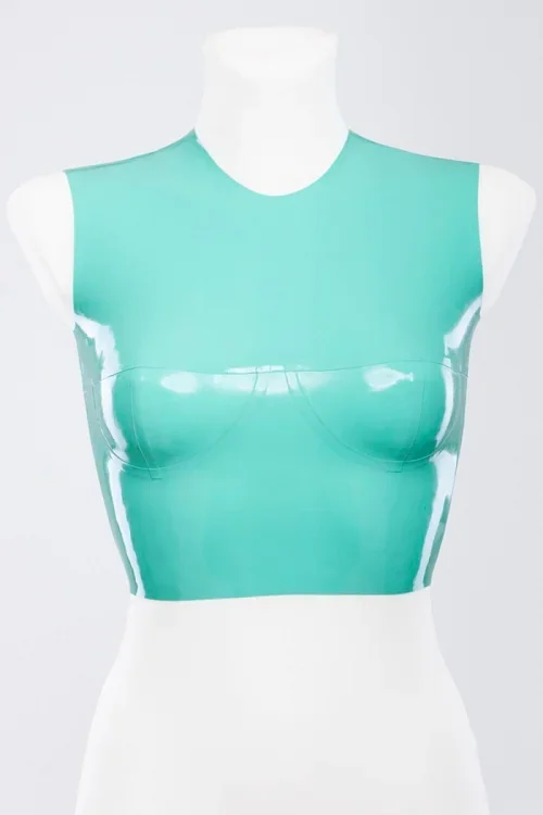 Enges Latex-Top mit vorgeformten Cups