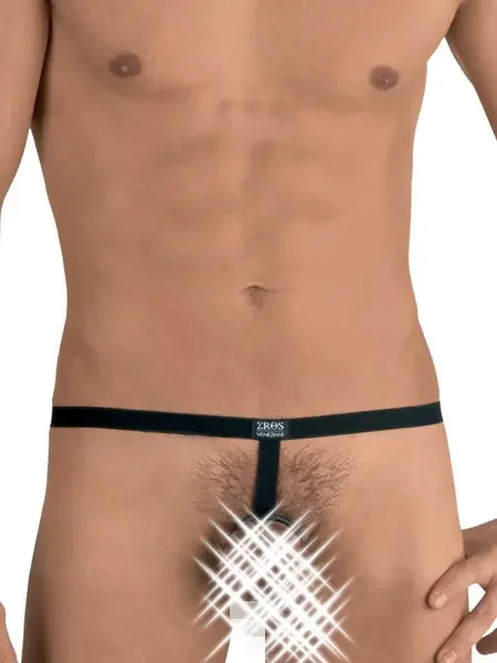 Eros Veneziani Vincent Funktionsstring mit Ring, schwarz
