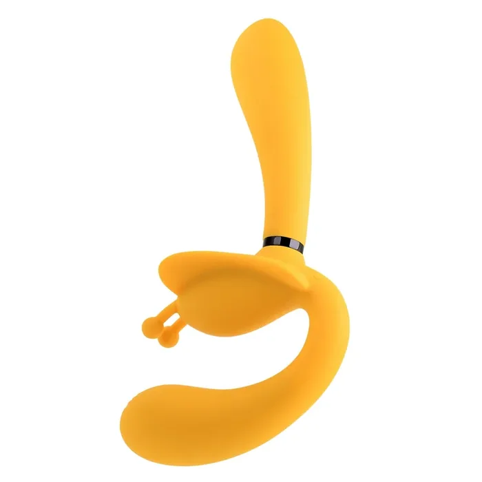 Evolved – Der Monarch Strapless Strap On Vibrator – Gelb