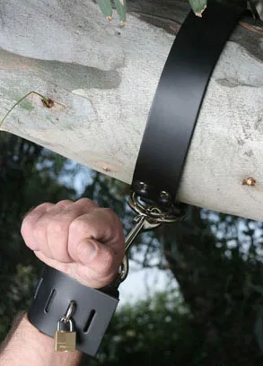 Extra breite Leder Handgelenkfesseln