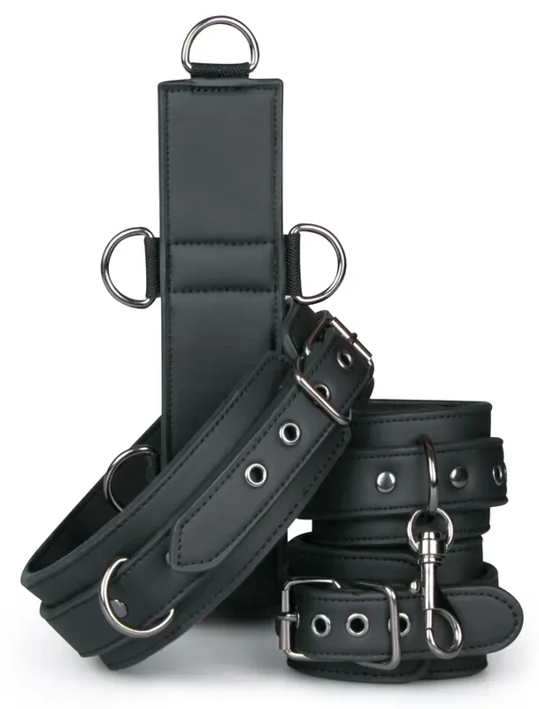 Fesselkragen und Handschellen Set Simili