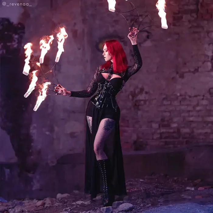Fetish-Style Leder Korsett mit Choker Harness