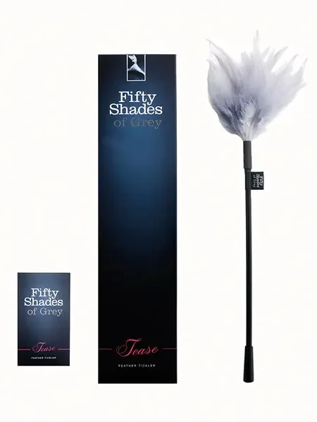 Fifty Shades of Grey Tease Federstab, schwarz/grau