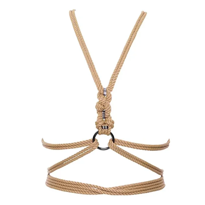 FIGURE OF A Torso Harnais Self-Tie Beige