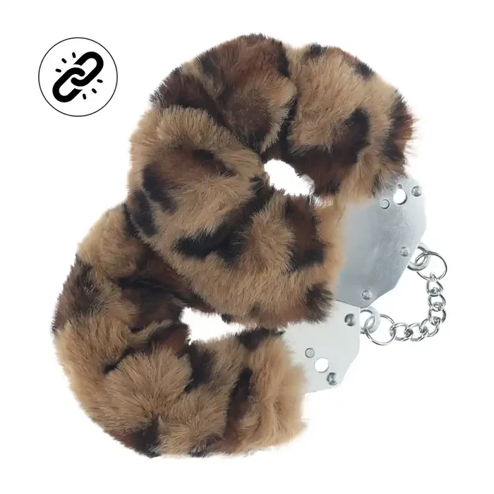 Flauschige Handschellen – Leopard