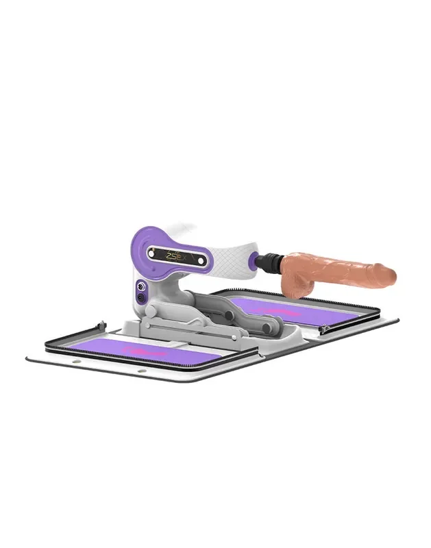 Fuck Machine – Weiße Tasche – Lila Maschine