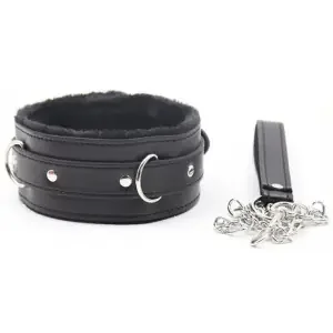 Fur Collar Lead Black