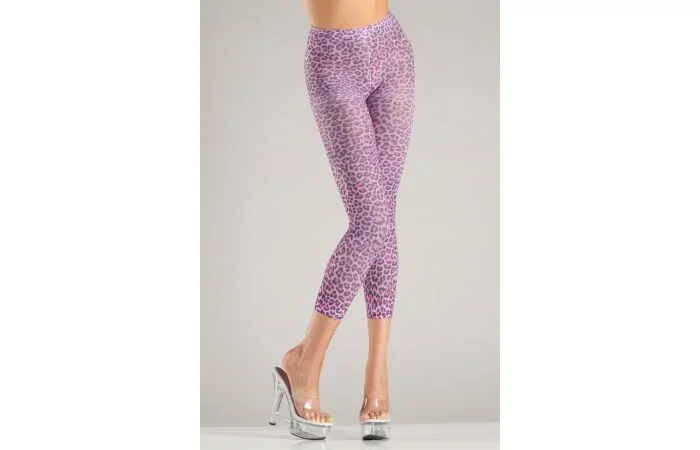 Fußfreie Strumpfhose mit Leoprint