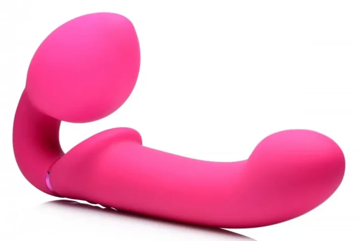 G-Pulse Vibratorischer Strapless Strap-On Vibrator mit Fernbedienung – Rosa
