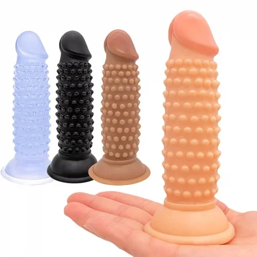 Genoppter Dildo (Farbe: Blau)