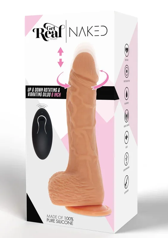 Get Real Up&Down Rotating Vibr Dildo RC