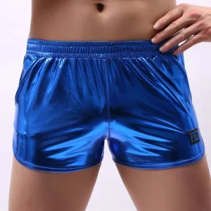 Glanzshorts Fakiz Blau