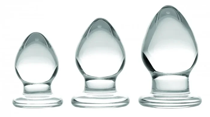 Glas Analplug Set