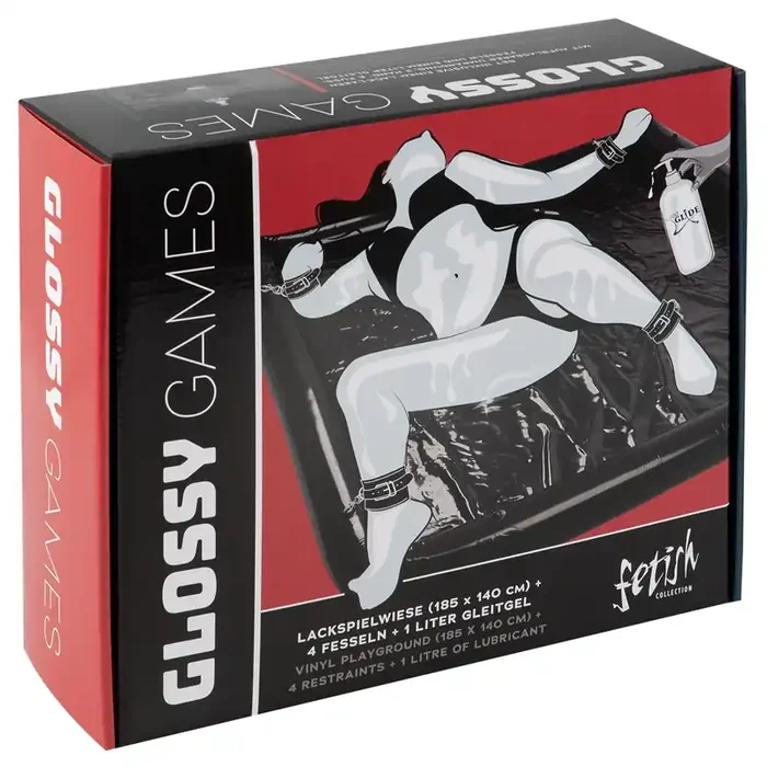 Glossy Games Lackspielwiese Set 185x140cm schwarz