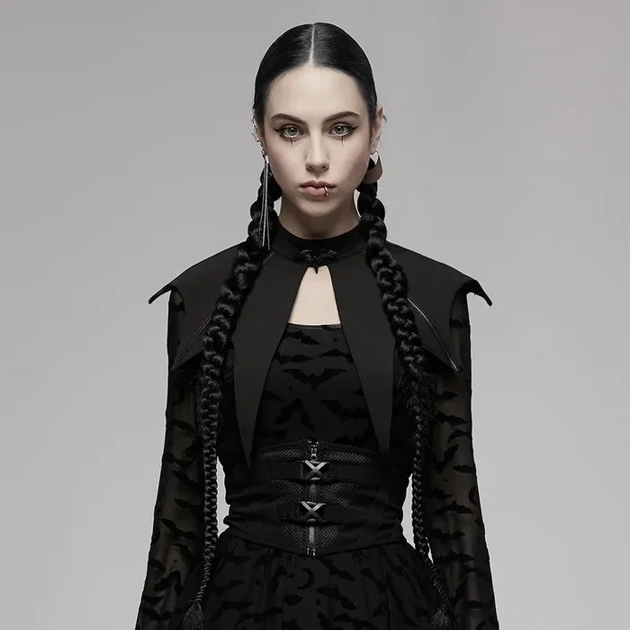 Gothic-Witch-Kragen in Fledermausflügel-Form