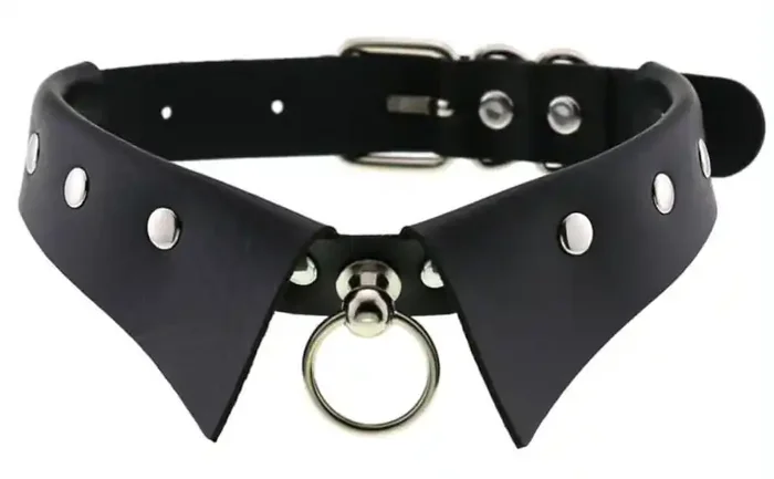 Halsband GOTHIC RING Schwarz