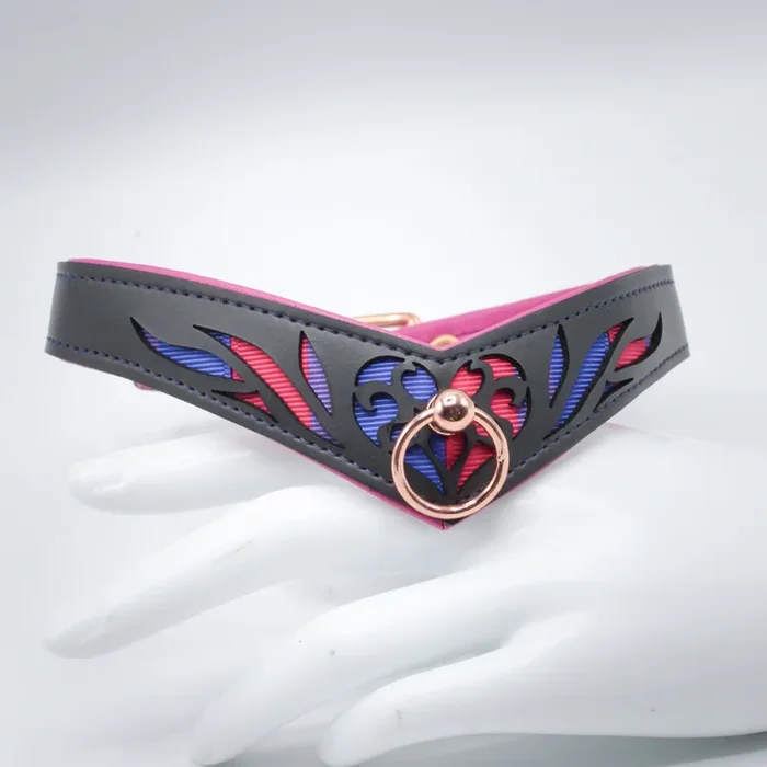 Halsband „incision No. 4“ – bisexual vegan – penumbra