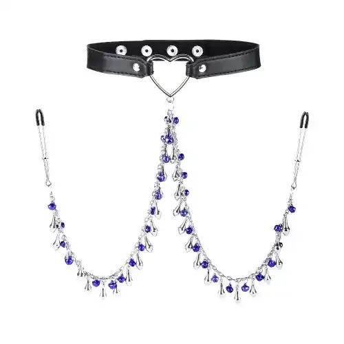 Halsband mit Brustklammer