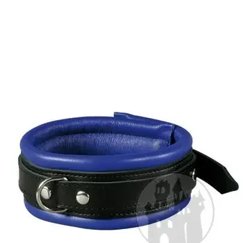 Halsfessel blau mit D-Ring
