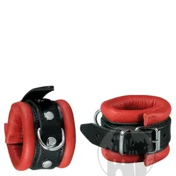 Handfessel rot mit D-Ring
