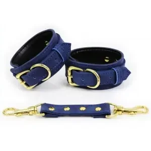 Handfesseln Simili Pin Lock – Blau