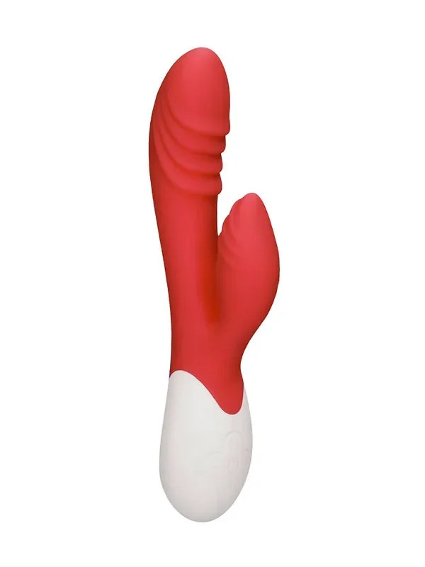 Heat Sunburst G-Punkt-/Bunny-Vibrator mit Wärmefunktion, rot