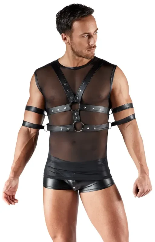 Herren Harness Set aus elastischem Material