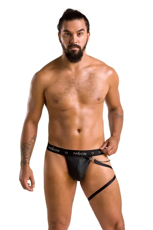 Herren Jock mit ausgefallenen Details aus dehnbarem Material und abnehmbarer Kette