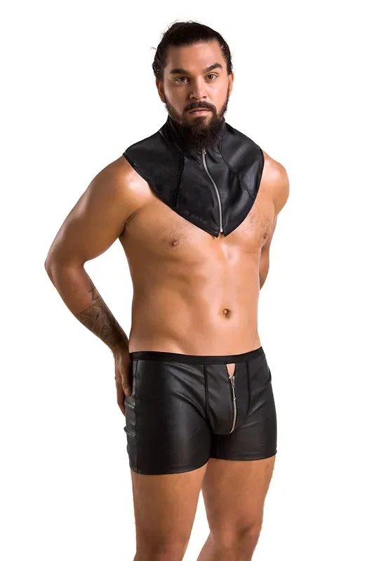 Herren Mattlook Set mit Panty und Kragen
