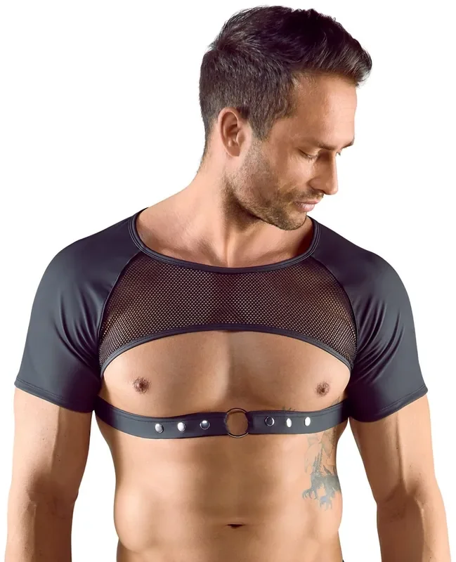Herren Shirt mit Netz im Mattlook