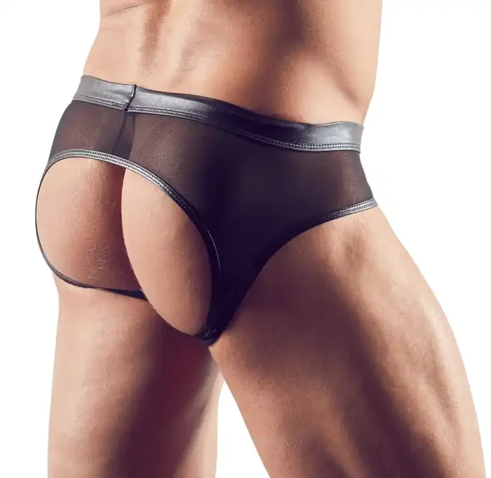 Herren Slip Po-frei schwarz