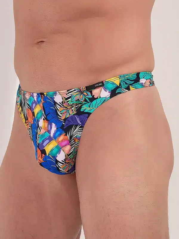 HOM Funky Styles G-String, black print