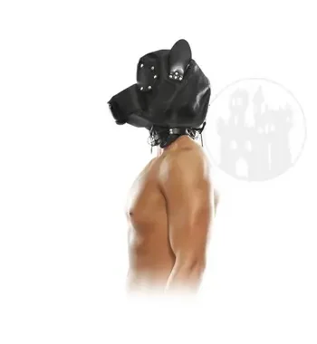 Hundemaske aus Leder