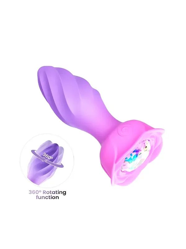 IntoYou Moxy Appgesteuerter Analplug mit 360° Rotation, pink
