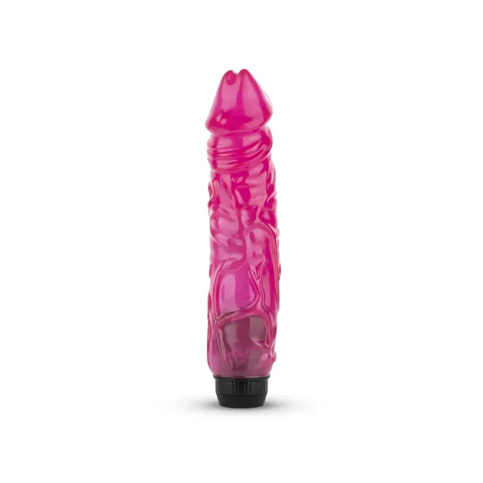 Jelly Supreme – Realistischer Vibrator – Pink/Glitzer