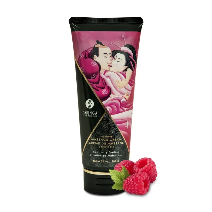 Kissable Massage Cream – Rasberry Feeling – 7 floz / 200 ml