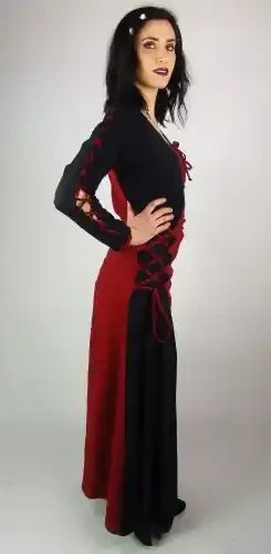 Kleid mit verschiedenen Schnürungen