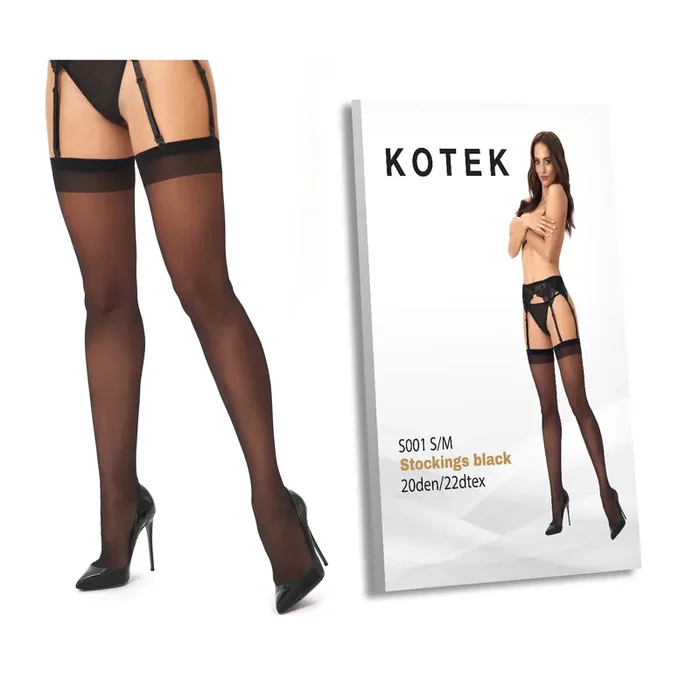 KOTEK Strapsstrümpfe S001 schwarz
