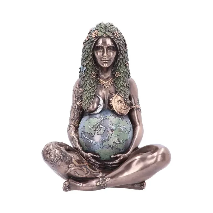 Kunststatue Mutter Erde – Bronzefarben