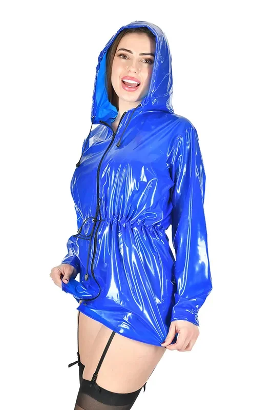 kurze PVC Regenjacke