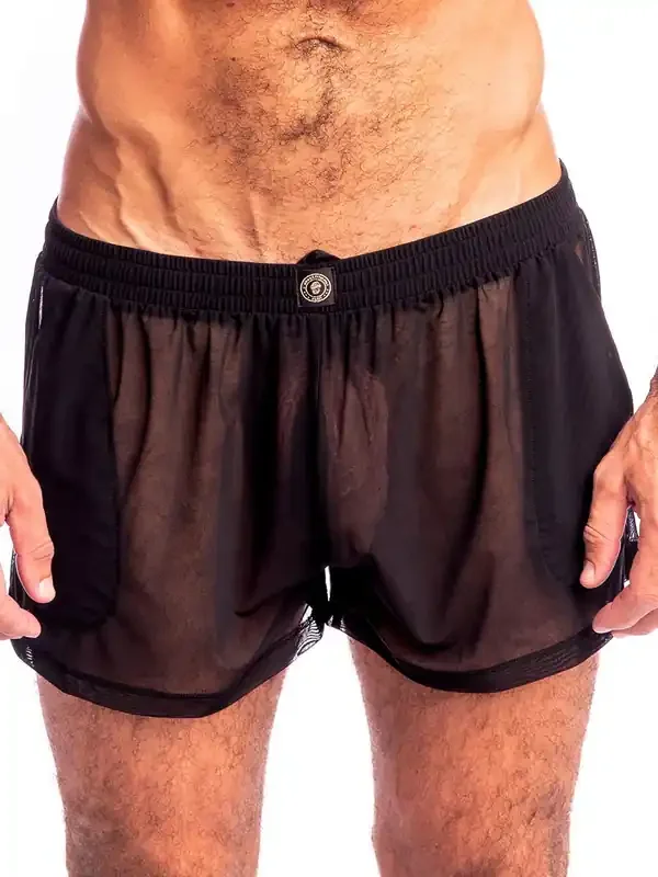 L‘Homme Epi D‘Or Lounge Shorts, schwarz