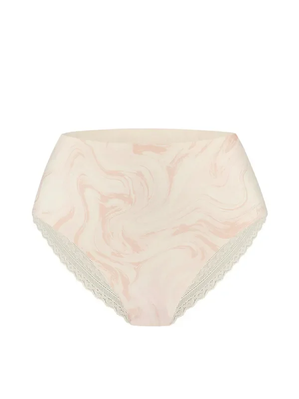 L.TEN CATE Secrets High Waist Brazilian Slip, swirle soft pink