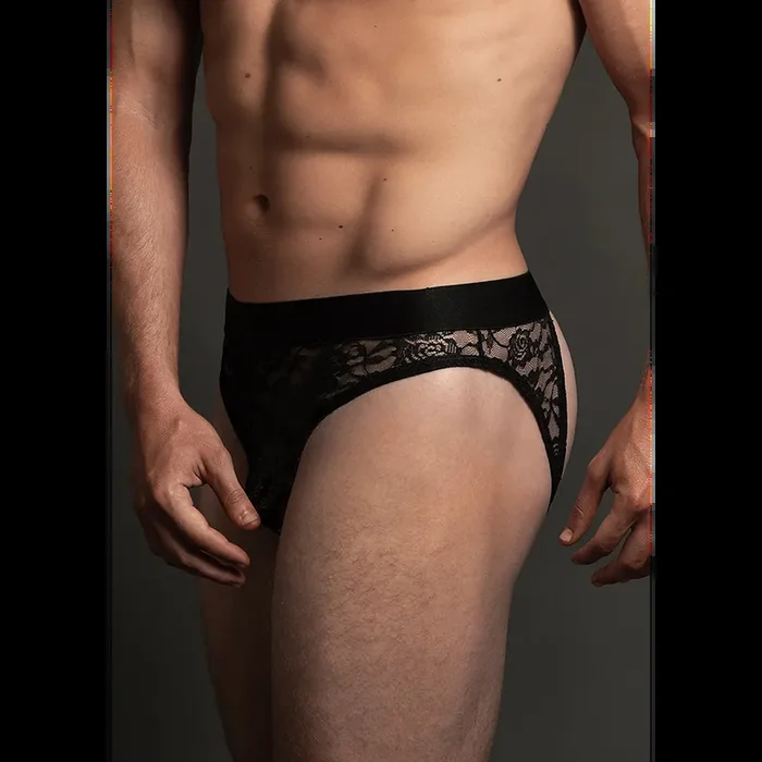 Lace Open Back Brief – S/M