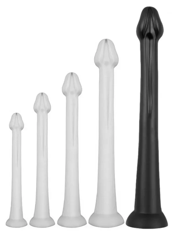 Langdildo Whale Dildo XXL 55 x 7.5cm – Spitze 6.3cm Schwarz