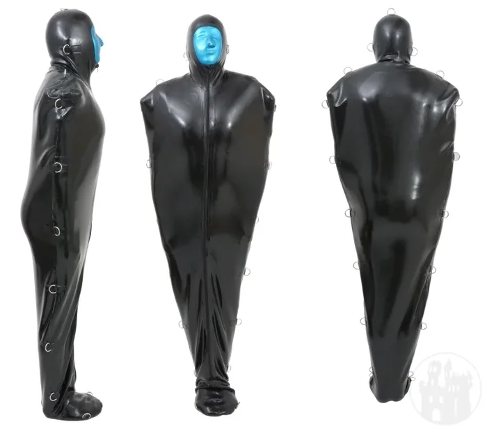 Latex Bondageanzug m. Innenärmeln & Haube